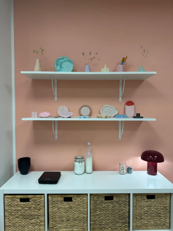 Photo des pièces de jesmonite